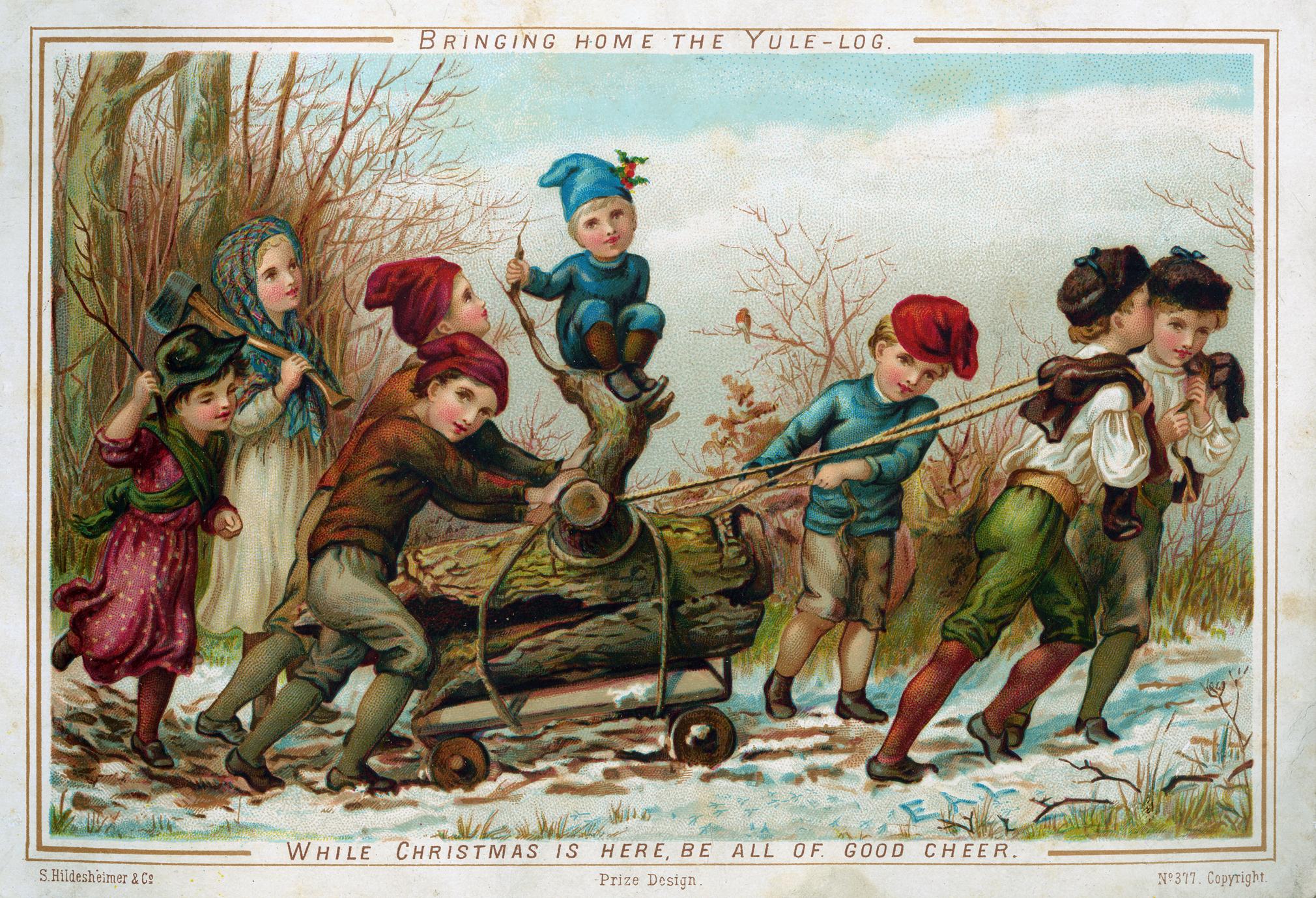 Victorian Christmas Card Nova Scotia Archives Bron wikimedia commons